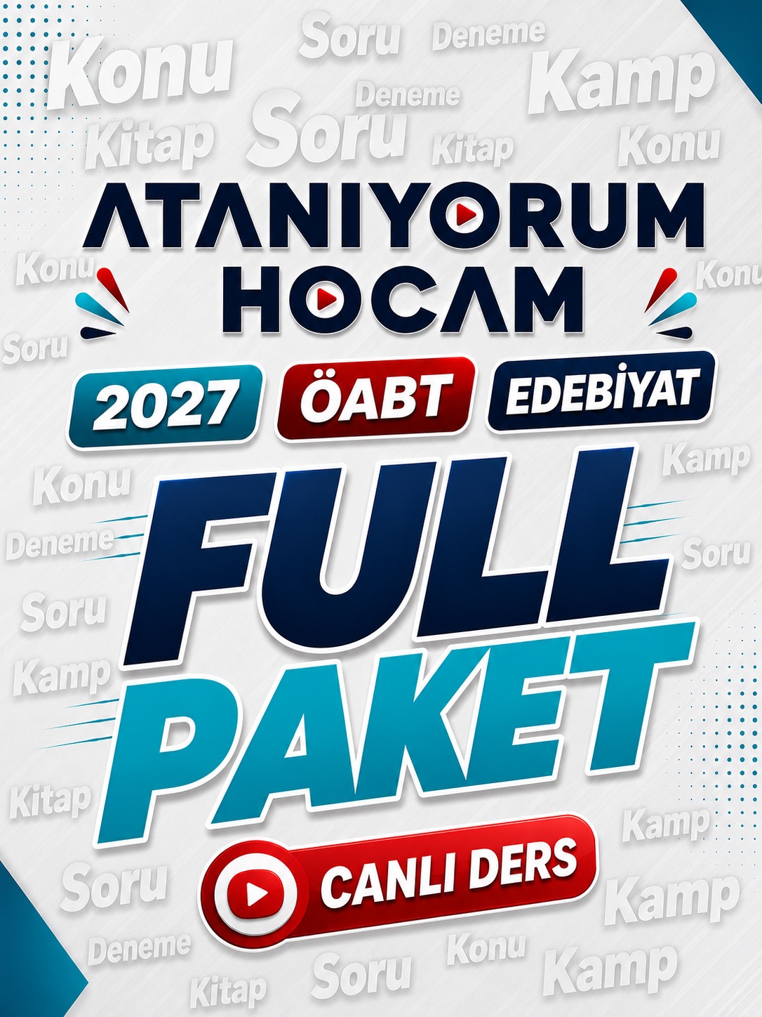 2027 ÖABT EDEBİYAT FULL PAKET (KONU+SORU+KAMP+KAYNAK)