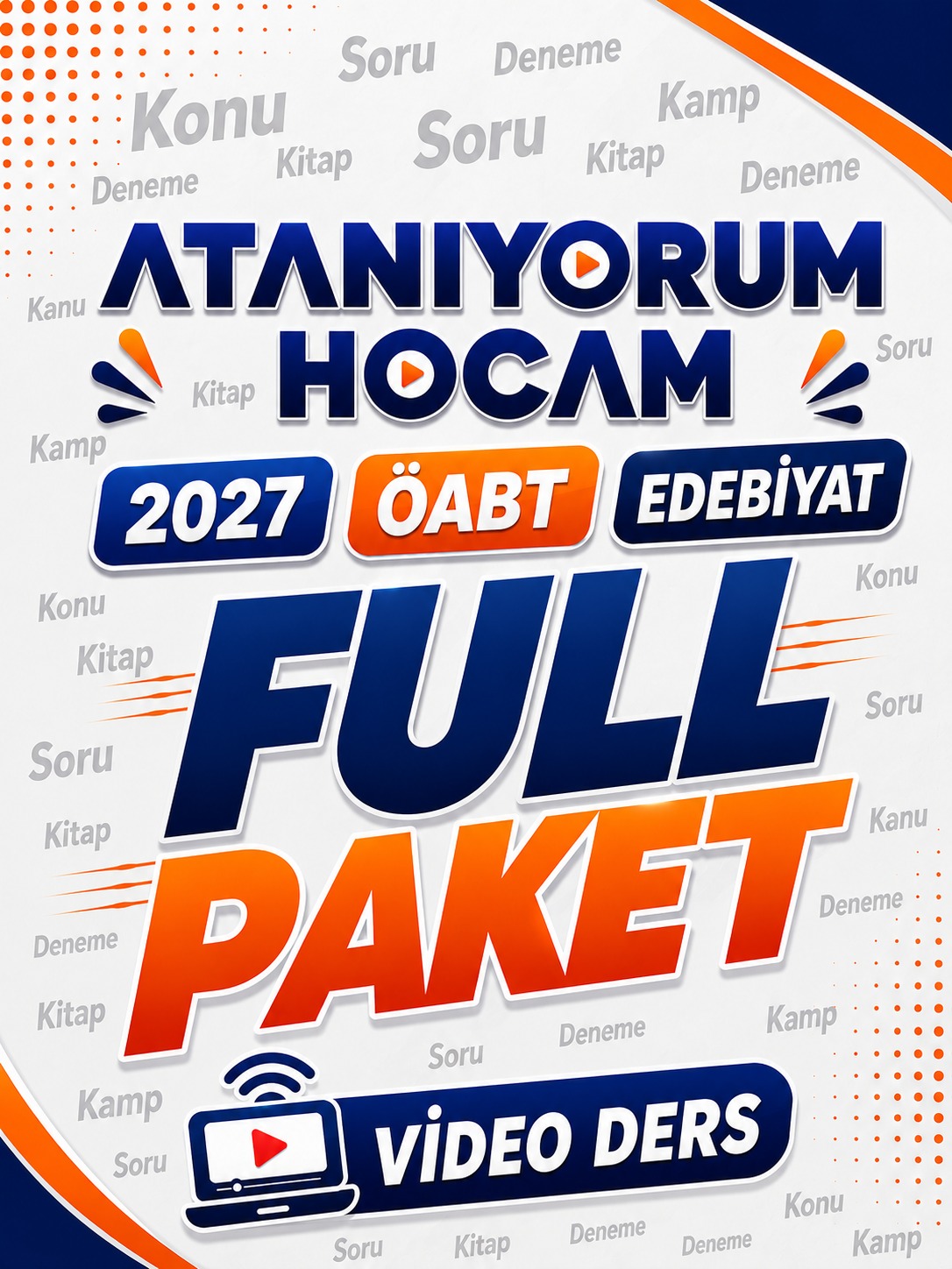 2027 ÖABT EDEBİYAT FULL PAKET (KONU+SORU+KAMP+KAYNAK) VİDEO DERS