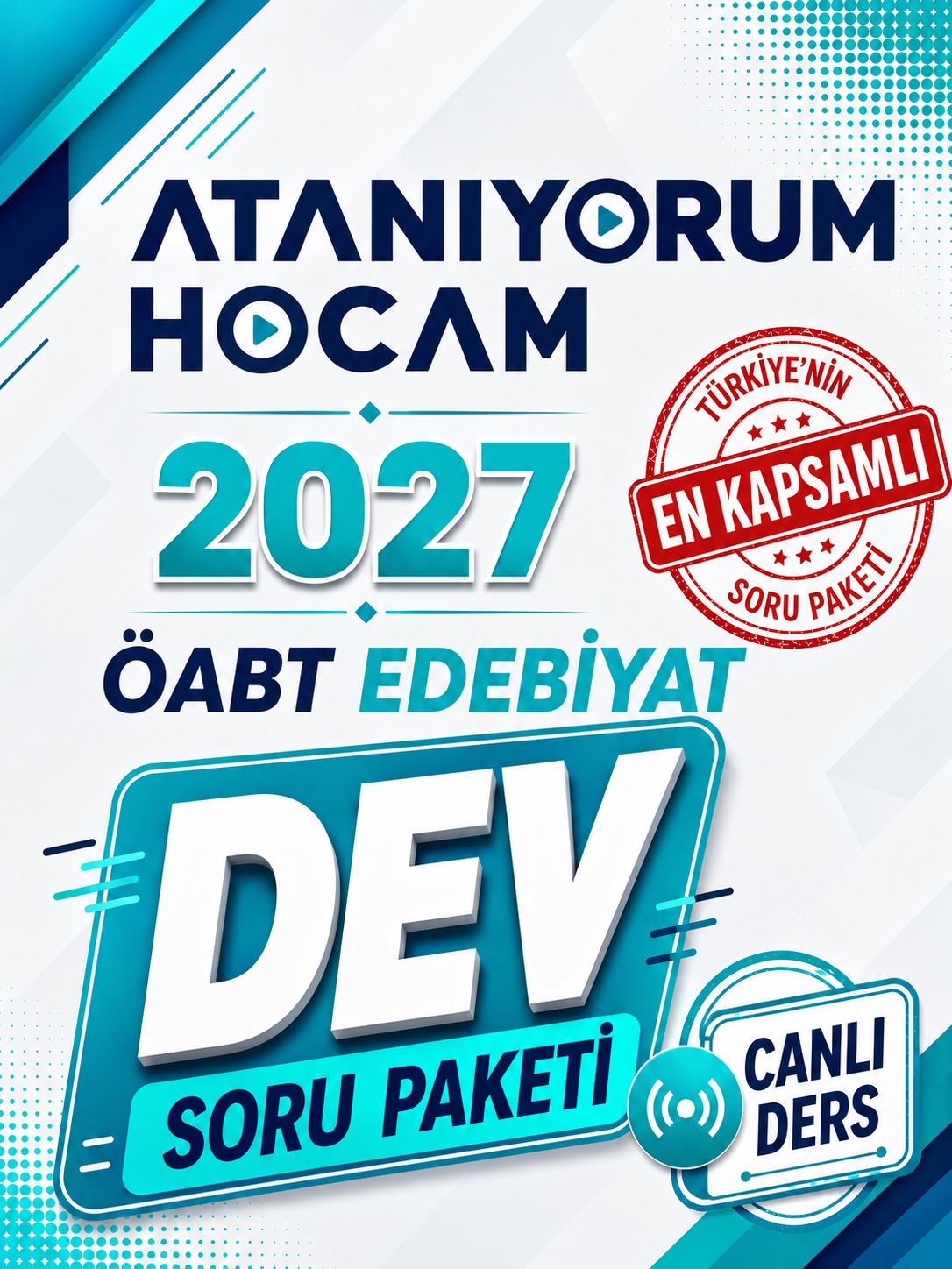 2027 ÖABT EDEBİYAT DEV SORU PAKETİ
