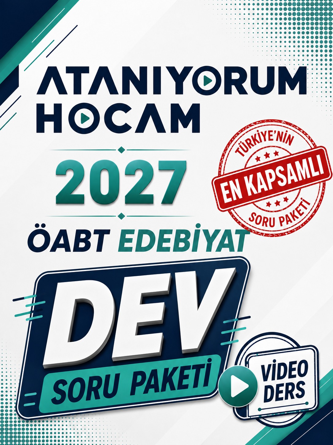 2027 ÖABT EDEBİYAT DEV SORU PAKETİ VİDEO DERS